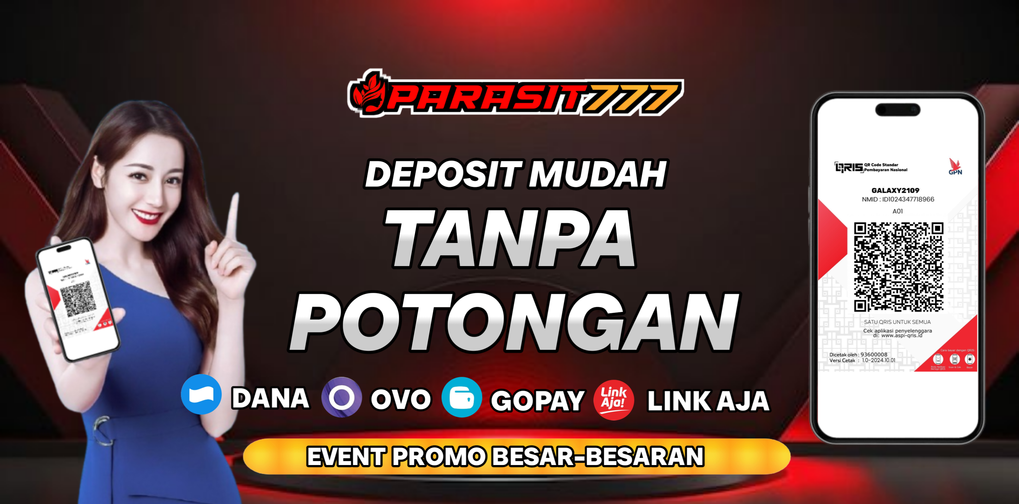 Deposit Mudah dan Cepat dengan QRIS Tanpa Potongan 